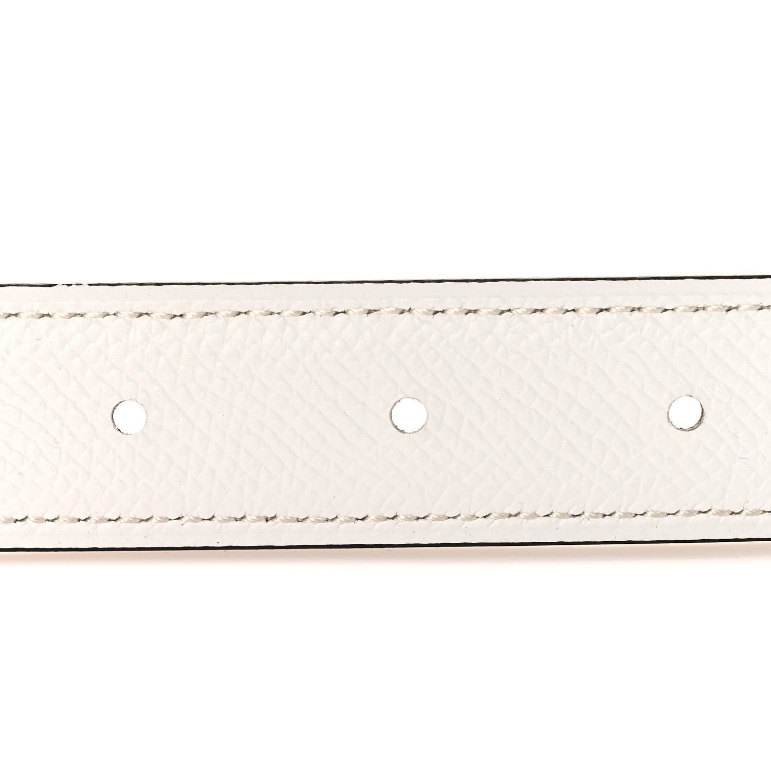 Hermes Epsom Swift 32mm H Belt 85 34 White Gold 4 of 6
