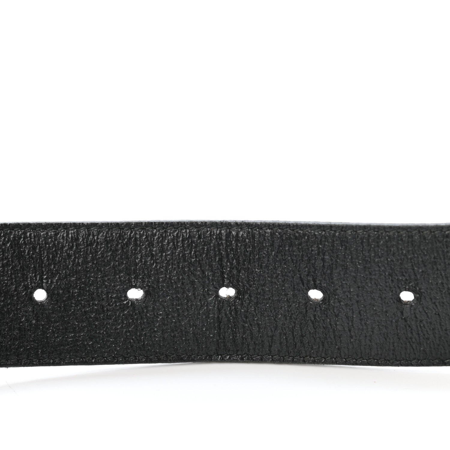 Gucci Textured Calfskin Double G 40mm Belt 80 32 Black 3 of 4