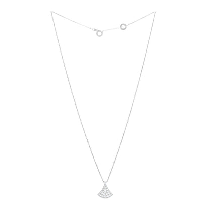Bulgari 18K White Gold Diamond Divas' Dream Pave Necklace 2 of 5