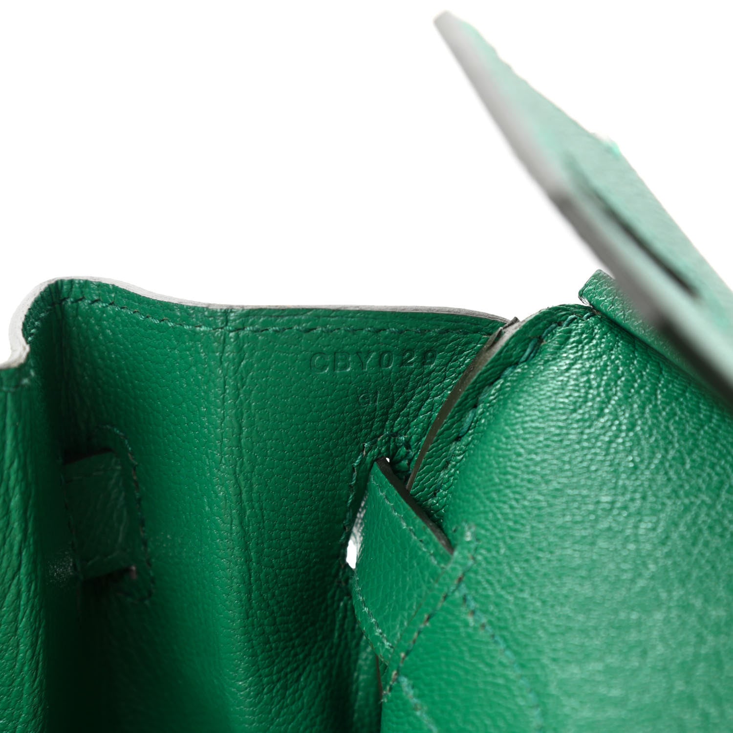 Hermes Epsom Birkin 30 Vert Vertigo 6 of 14