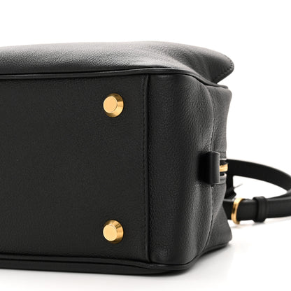 Balenciaga Grained Calfskin Small Carrie Bowling Bag Black 9 of 9