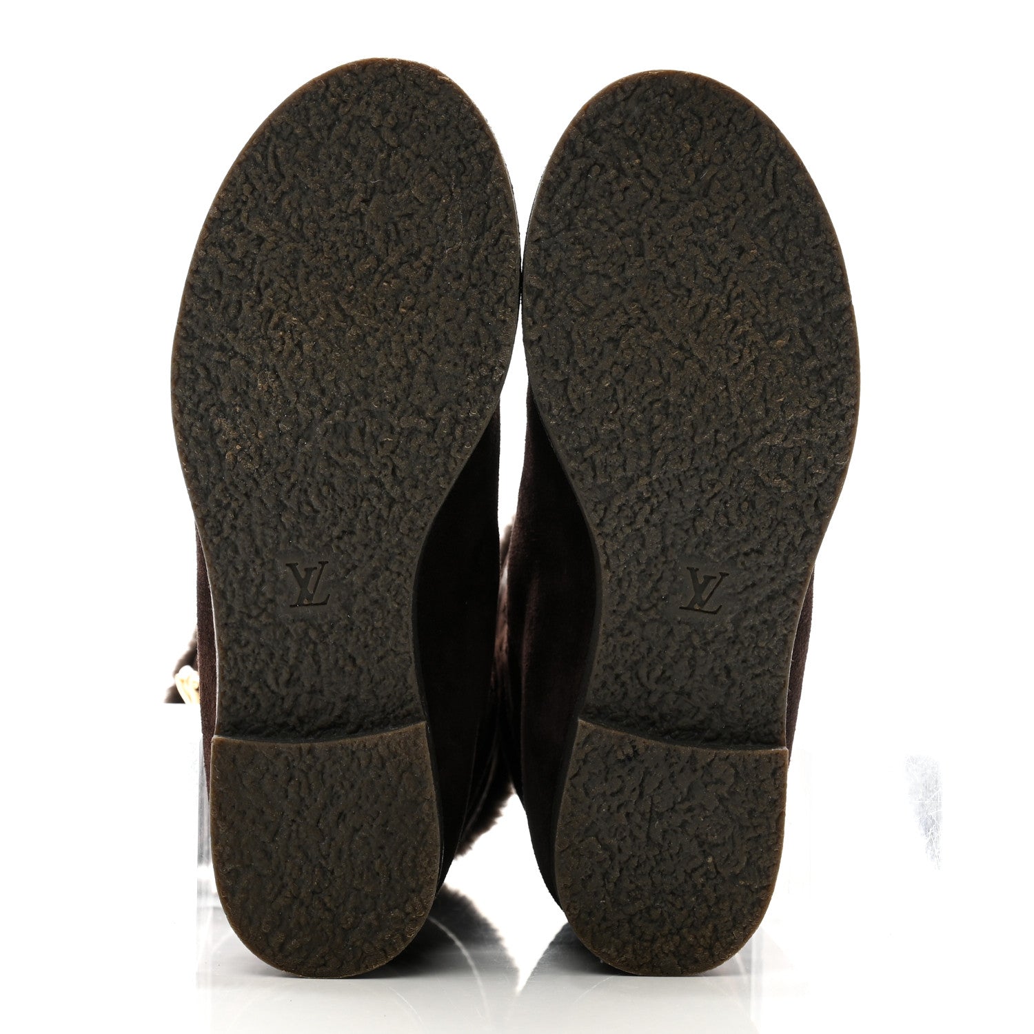 Louis Vuitton Suede Fur Wintry Boots 37 Brown 5 of 9
