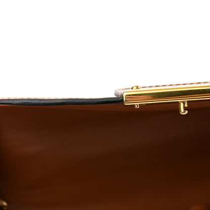 Miu Miu City Calf Lock Shoulder Bag Cognac 12 of 12