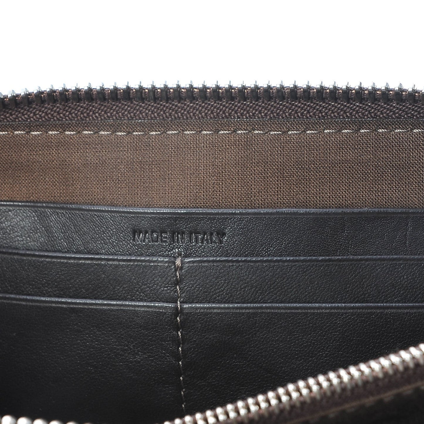 Calfskin Paddington Zip Around Wallet Brown