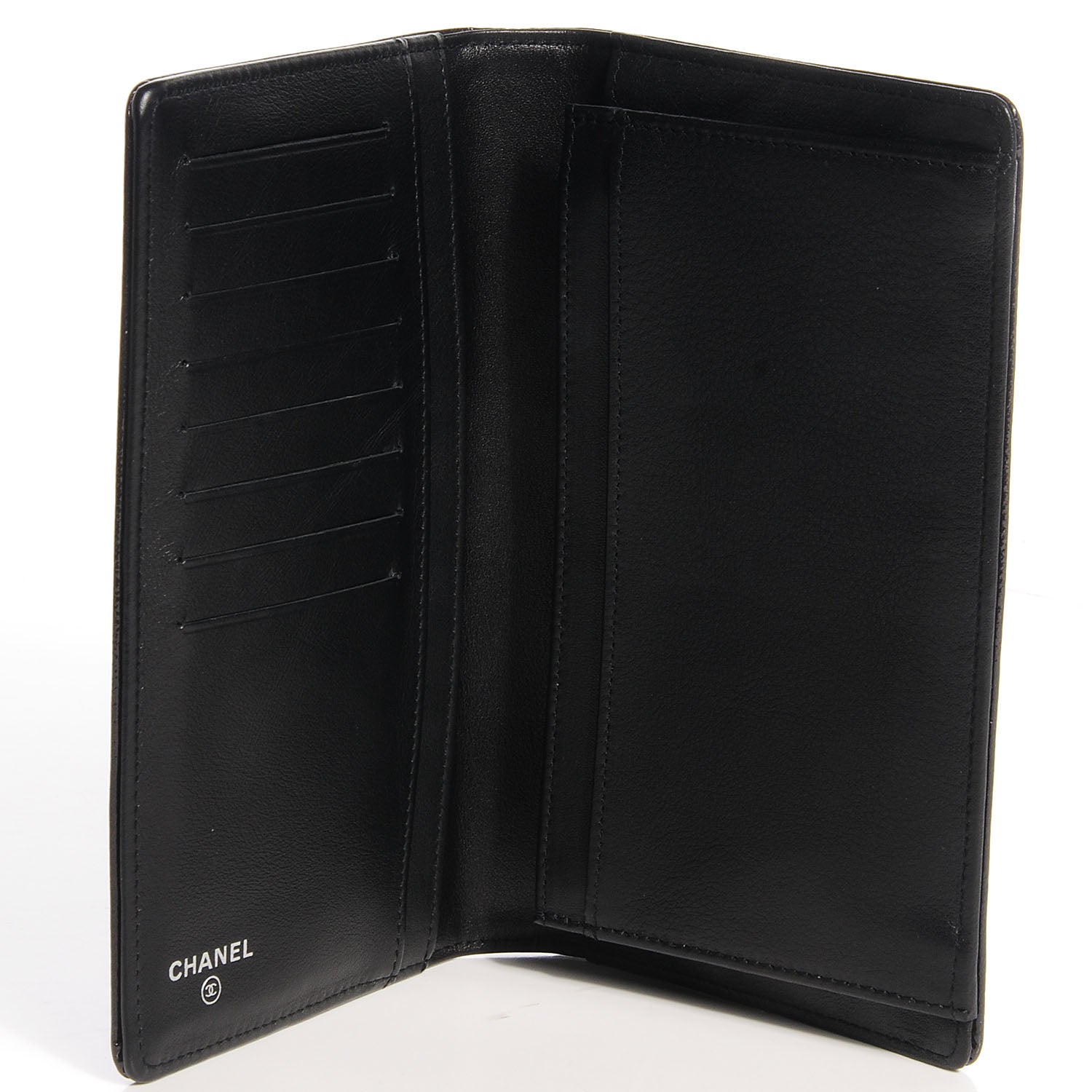 Chanel Patent CC Yen Wallet Black 7 of 9