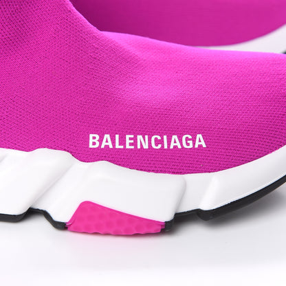 Balenciaga Neoprene Knit Womens Speed Sneakers 37 Fuchsia 7 of 8