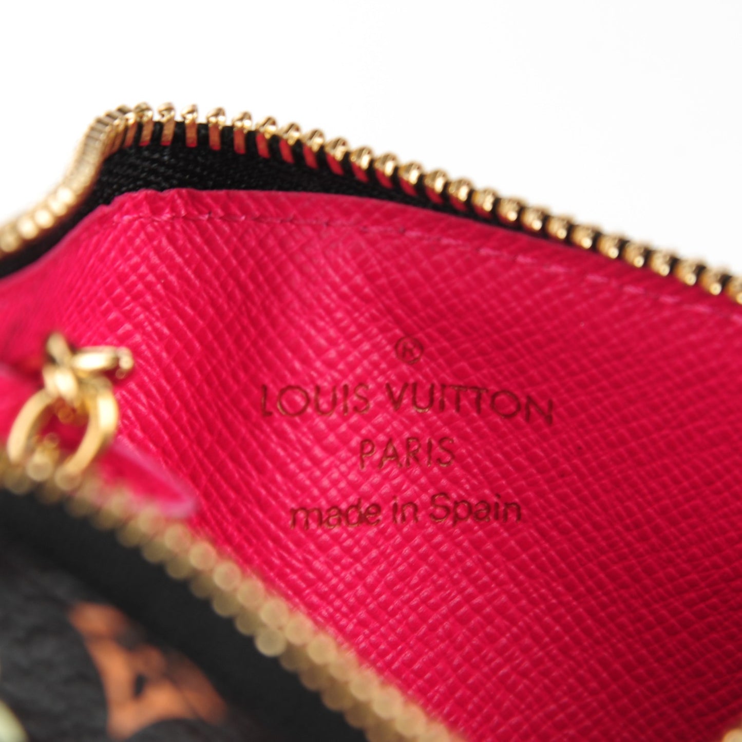 Monogram Multicolor Key Pouch Black Grenade