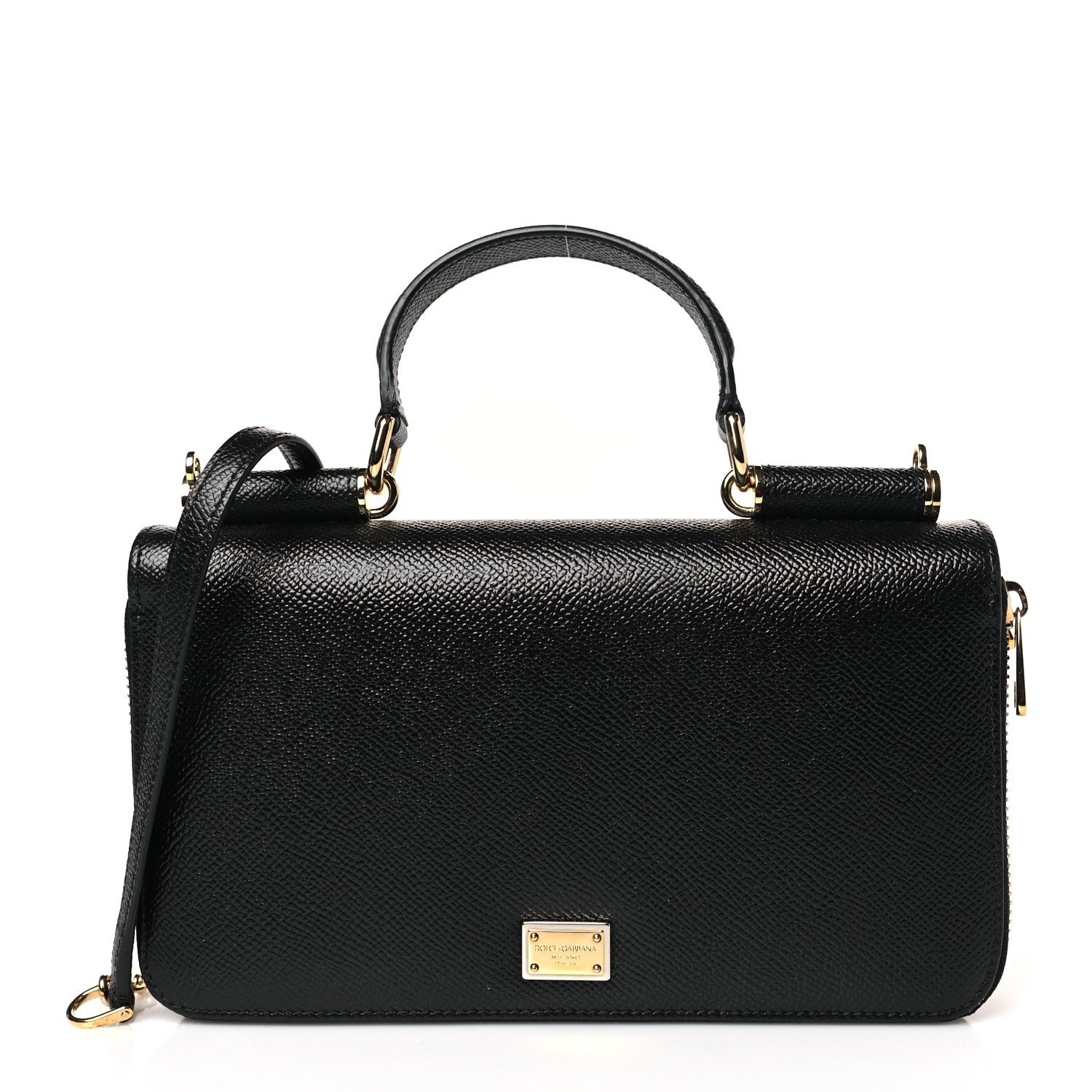 Dolce & Gabbana DOLCE &amp; GABBANA Dauphine Mini Von Bag Black 1 of 8