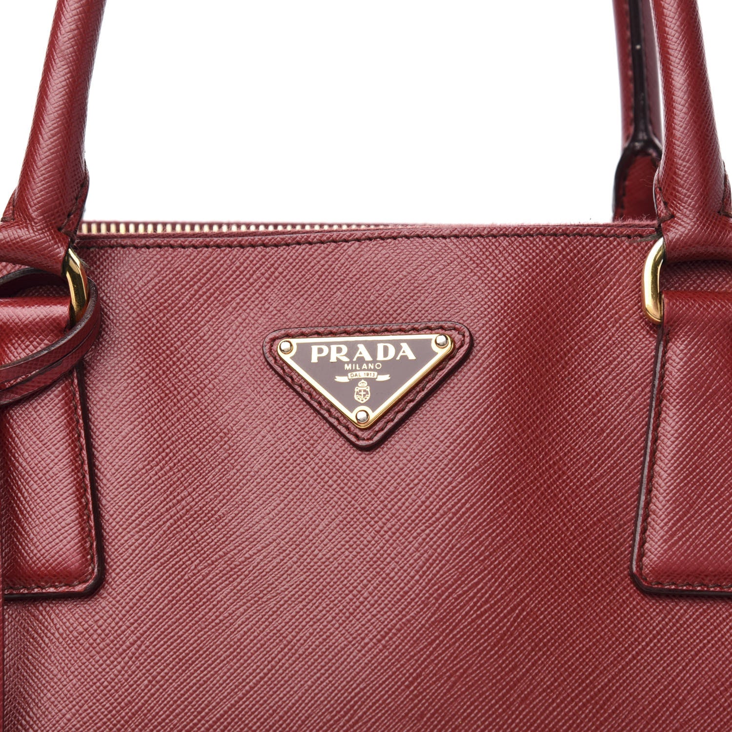Prada Saffiano Large Galleria Double Zip Tote Fuoco 10 of 11
