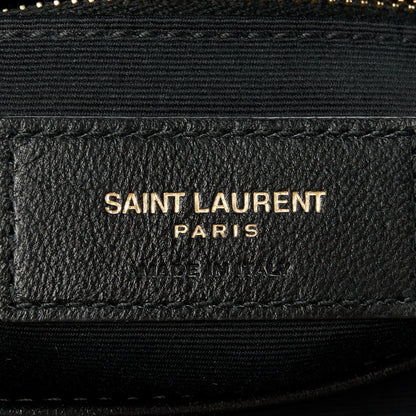 Saint Laurent Calfskin Y Quilted Monogram Toy Loulou Crossbody Bag Black 7 of 12