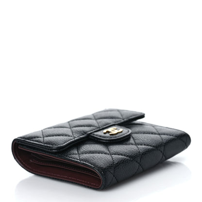 Chanel Caviar Quilted Compact Flap Wallet Black 4 of 11