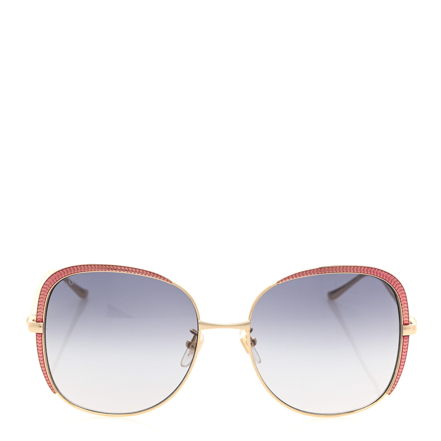 Gucci Acetate Oversize Square Frame GG0400S Sunglasses Gold 2 of 8