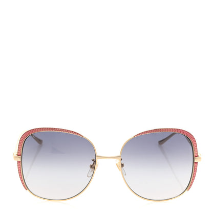 Gucci Acetate Oversize Square Frame GG0400S Sunglasses Gold 2 of 8