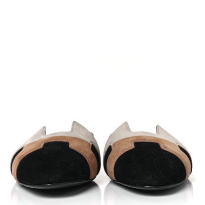 Hermes Velvet Goatskin Womens Roxane Mules 35 Multicolor Black 2 of 9
