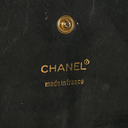 Chanel Lambskin Quilted Large Diamond CC Flap Wallet Black 7 of 9