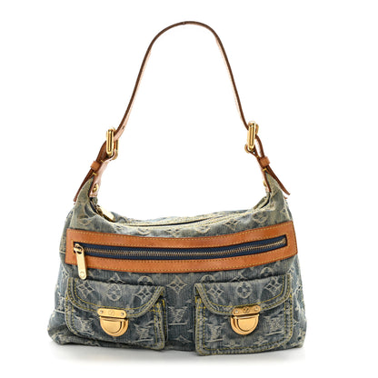 Louis Vuitton Monogram Denim Baggy PM Blue 1 of 10