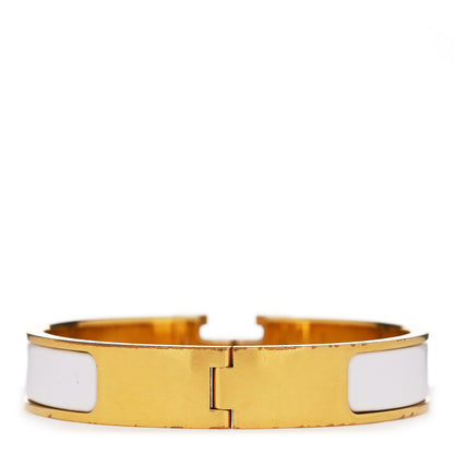 Hermes Enamel Narrow Clic Clac H Bracelet PM White 2 of 4
