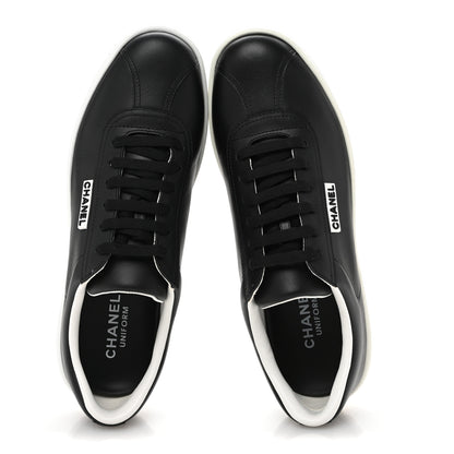 Chanel Calfskin CC Womens Sneakers 40 Black 2 of 10
