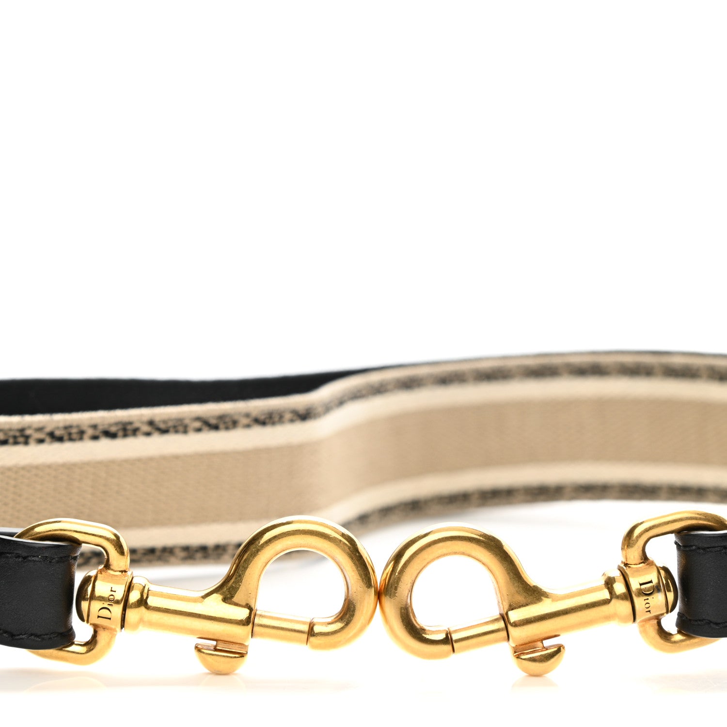 Christian Dior Canvas Embroidered Shoulder Strap Beige 5 of 5