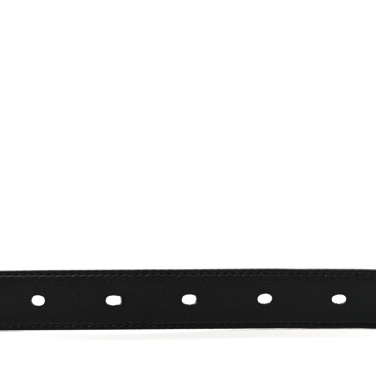 Calfskin Monogram Narrow Square Buckle Belt 75 30 Black