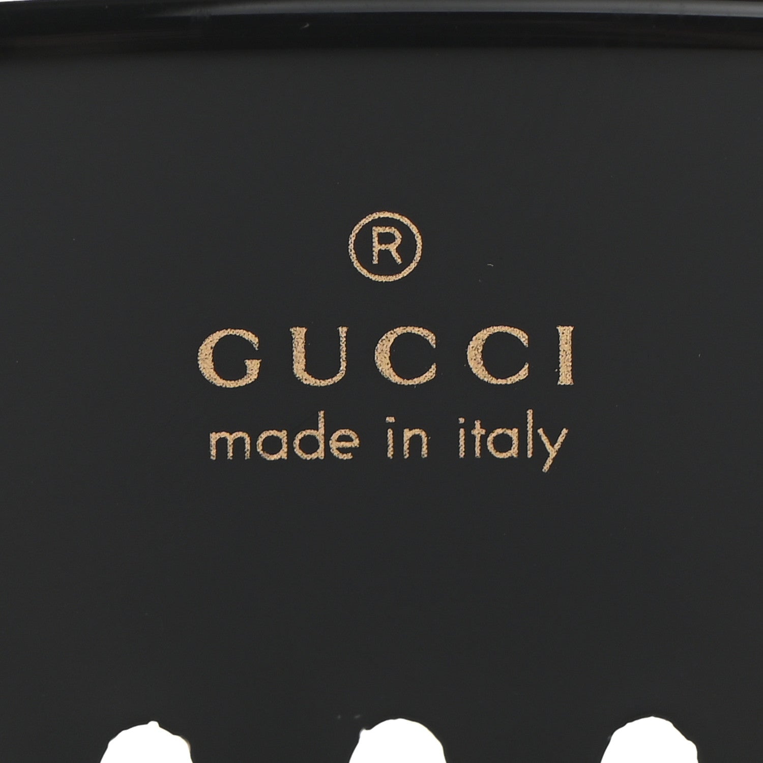 Gucci Resin Crystal Hair Comb Black 3 of 3