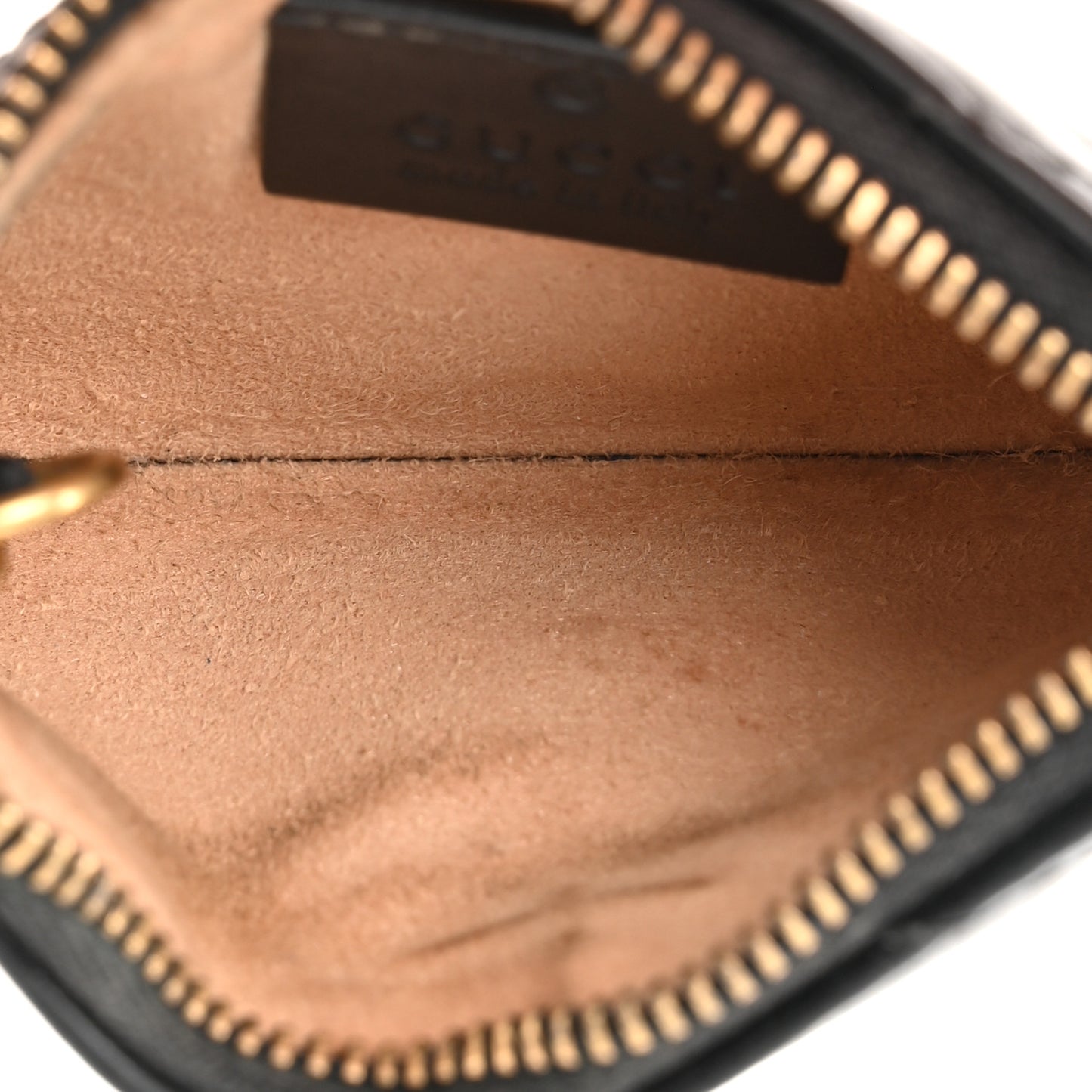 Calfskin Matelasse GG Marmont Key Case Black