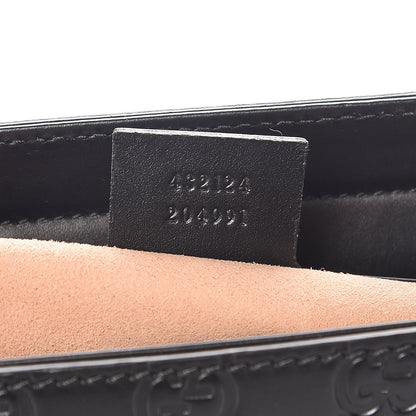 Gucci Guccissima Small Zippered Bucket Tote Black 8 of 16