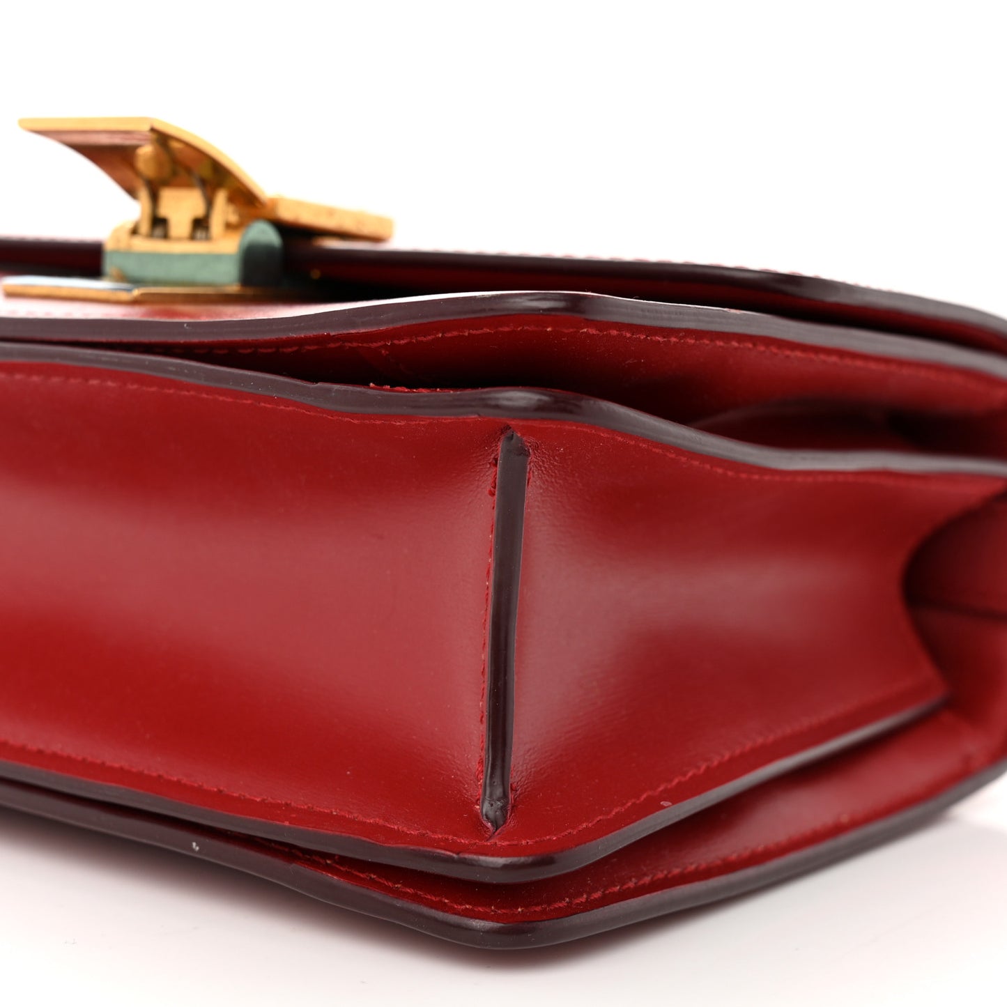 Smooth Calfskin Small Classic Box Flap Bag Red