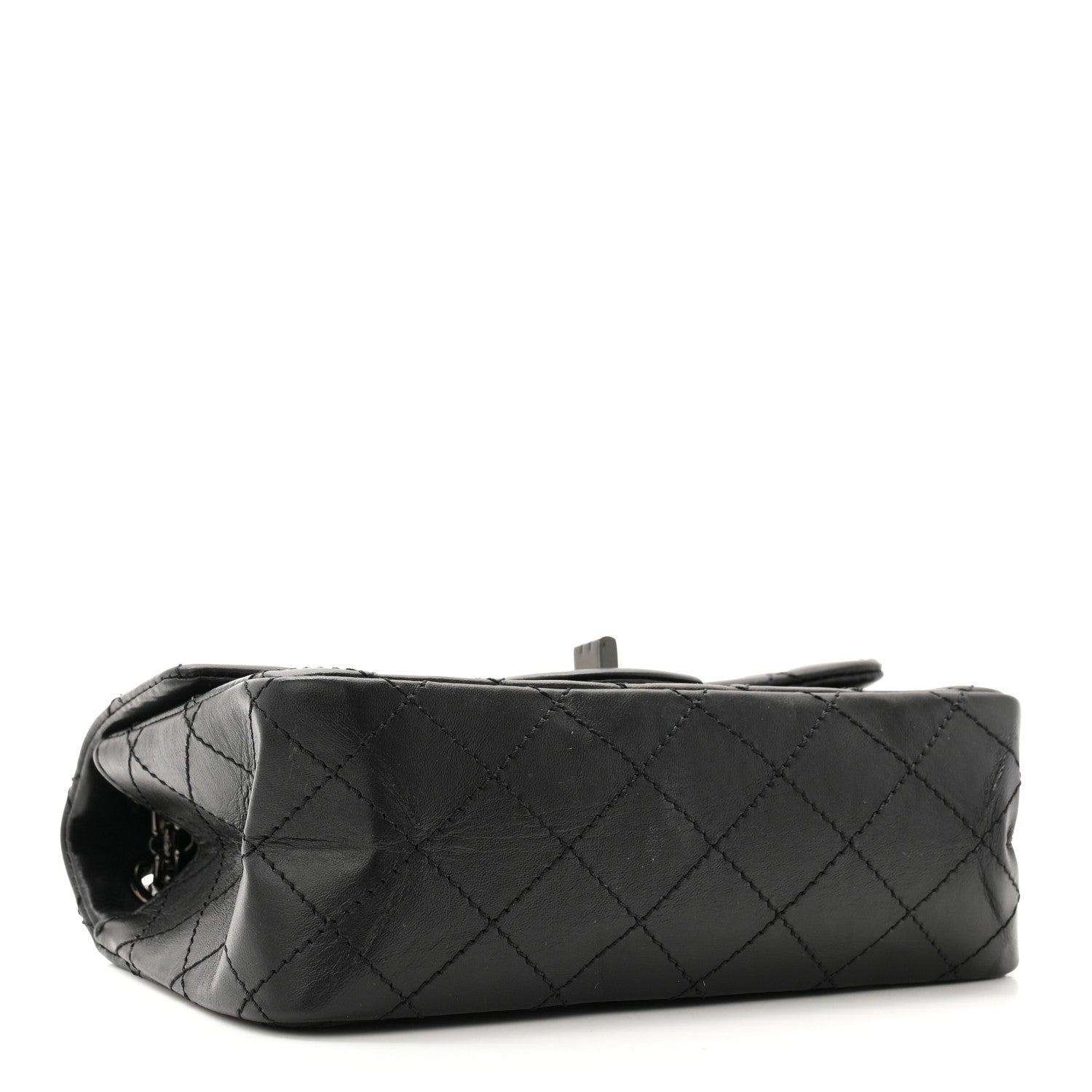 Chanel Aged Calfskin Quilted 2.55 Reissue Mini Flap So Black 4 of 11