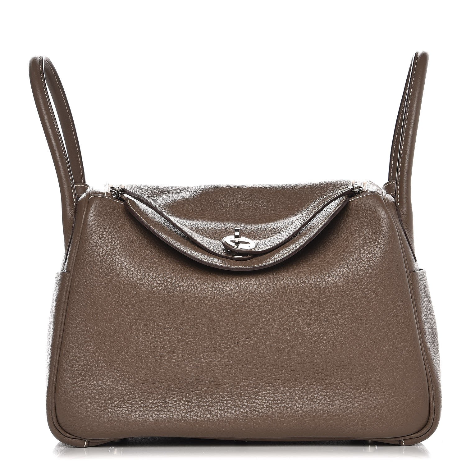 Hermes Taurillon Clemence Lindy 30 Etoupe 1 of 10
