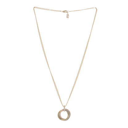 Cartier 18K Pink White Yellow Gold Diamond Trinity Pendant Necklace 3 of 5