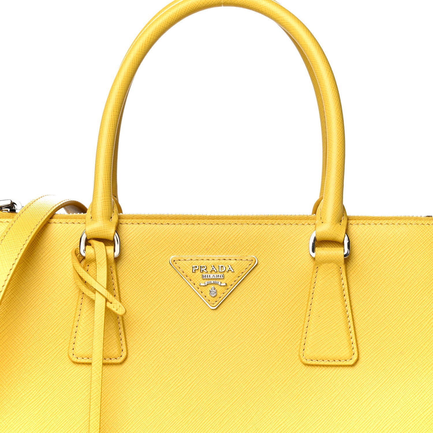 Prada Saffiano Small Galleria Double Zip Tote Soleil 8 of 12
