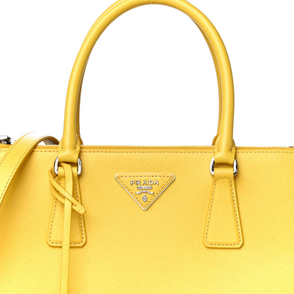 Prada Saffiano Small Galleria Double Zip Tote Soleil 8 of 12