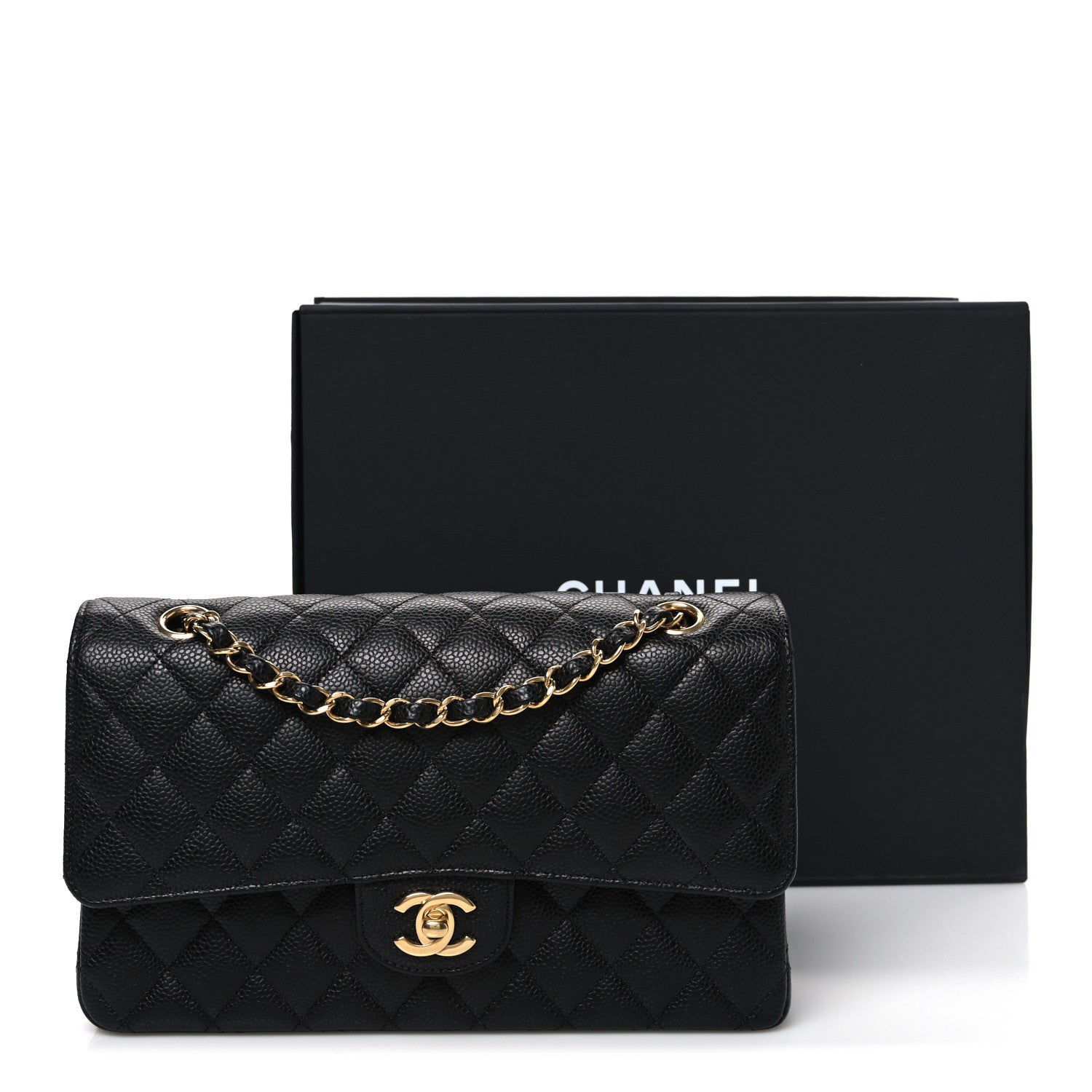 Chanel Caviar Quilted Medium Double Flap Black 11 of 11