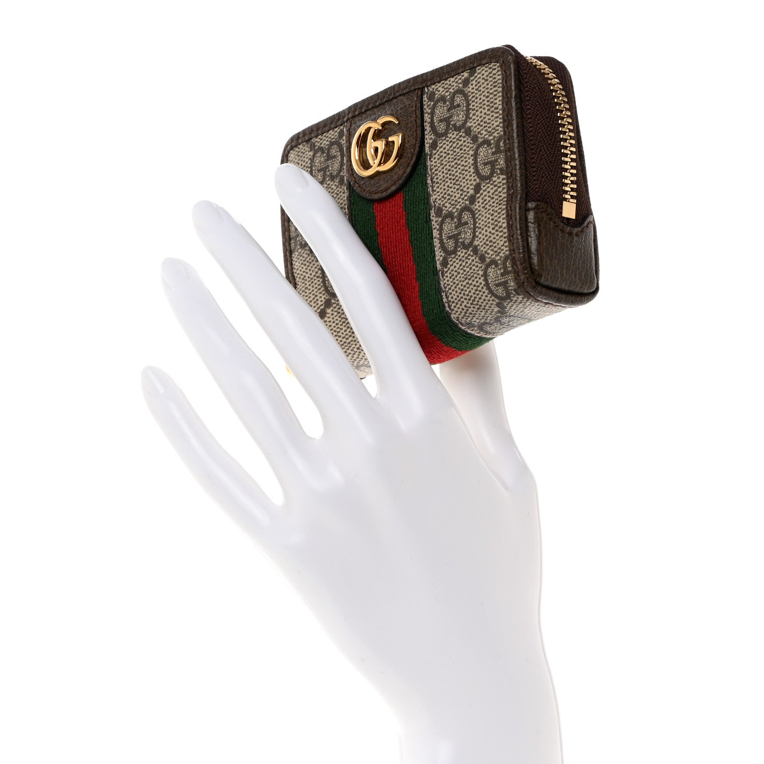Gucci GG Supreme Monogram Web Ophidia Playing Card Case Beige New Acero 2 of 7