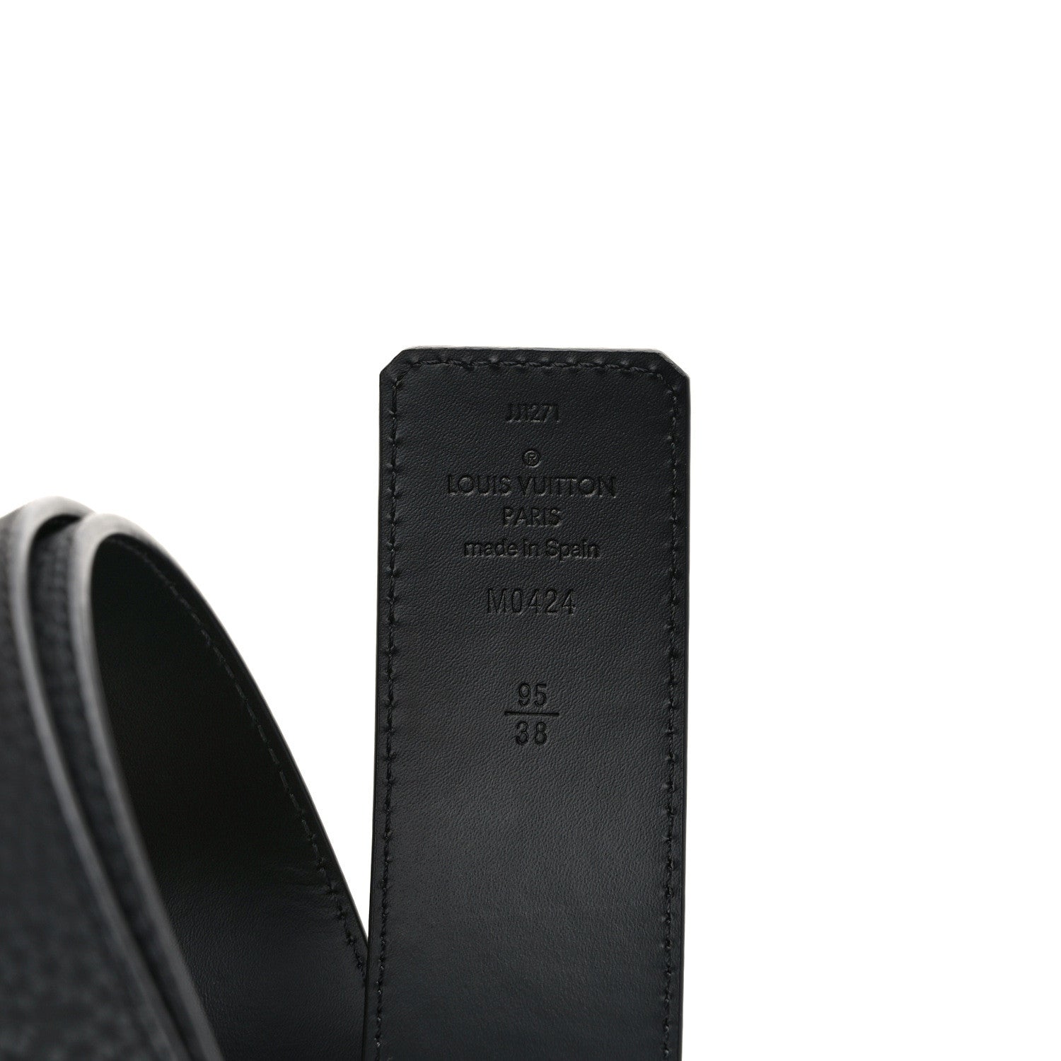 Louis Vuitton Taurillon Calfskin 40mm LV Initiales Reversible Belt 95 38 Black 3 of 5