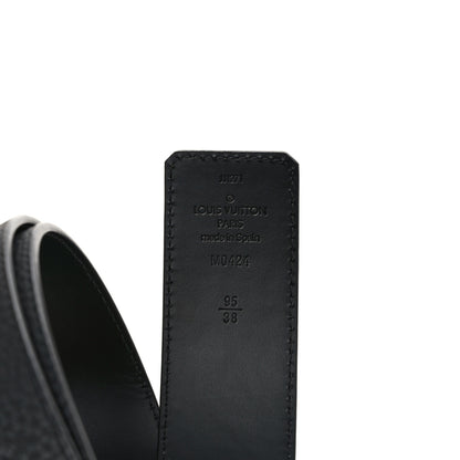 Louis Vuitton Taurillon Calfskin 40mm LV Initiales Reversible Belt 95 38 Black 3 of 5