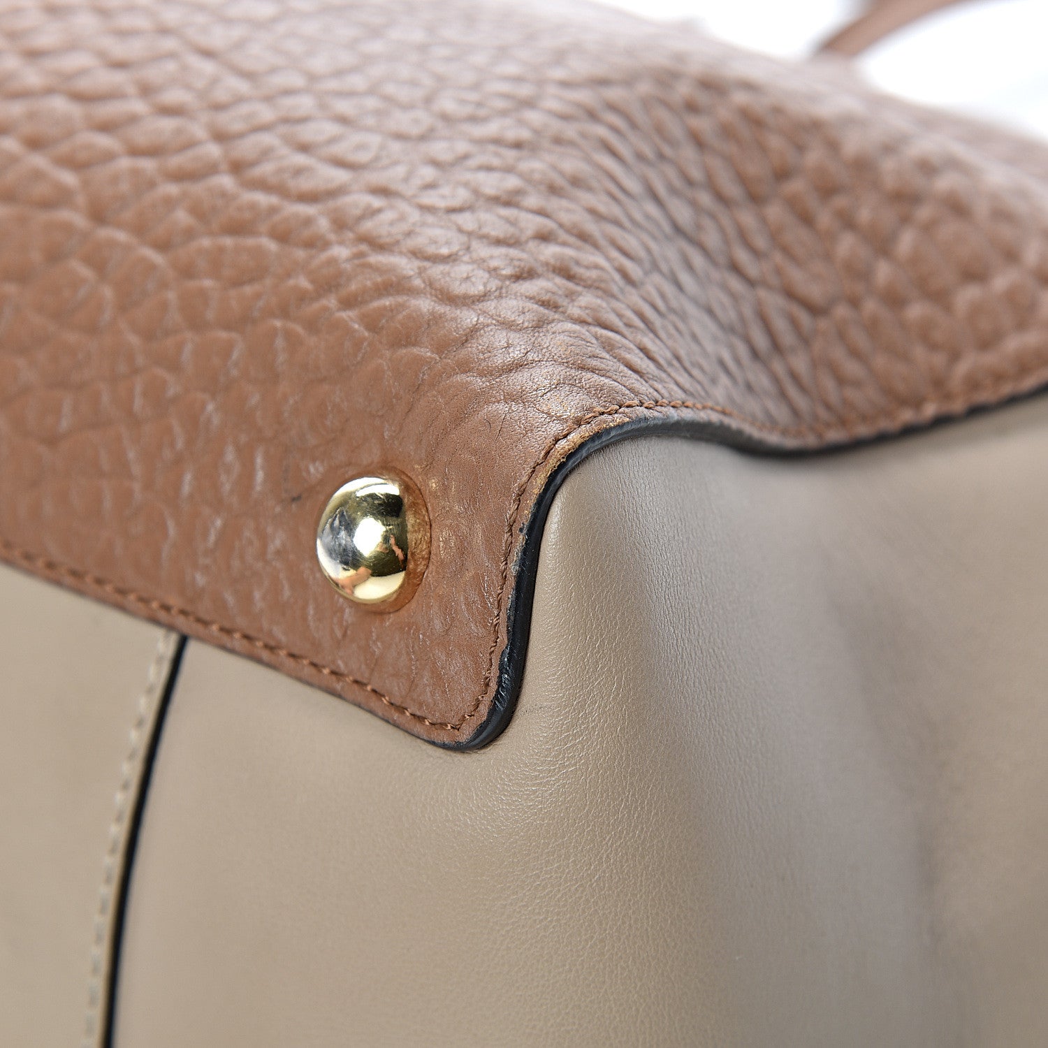 Burberry Heritage Grain Smooth Calfskin Large Clarborough Tote Sepia Brown Honey 9 of 11