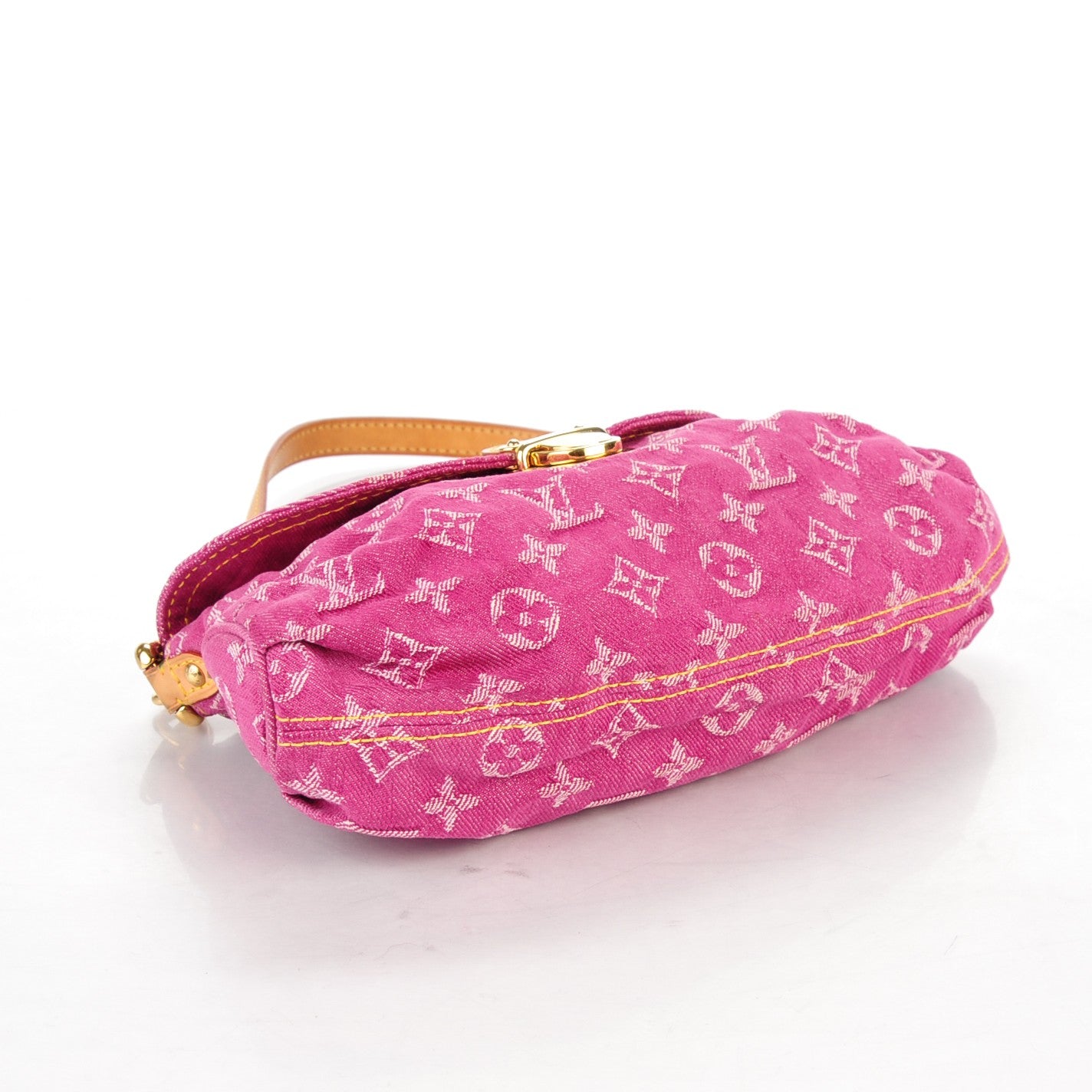Louis Vuitton Monogram Denim Mini Pleaty Fuchsia 4 of 7