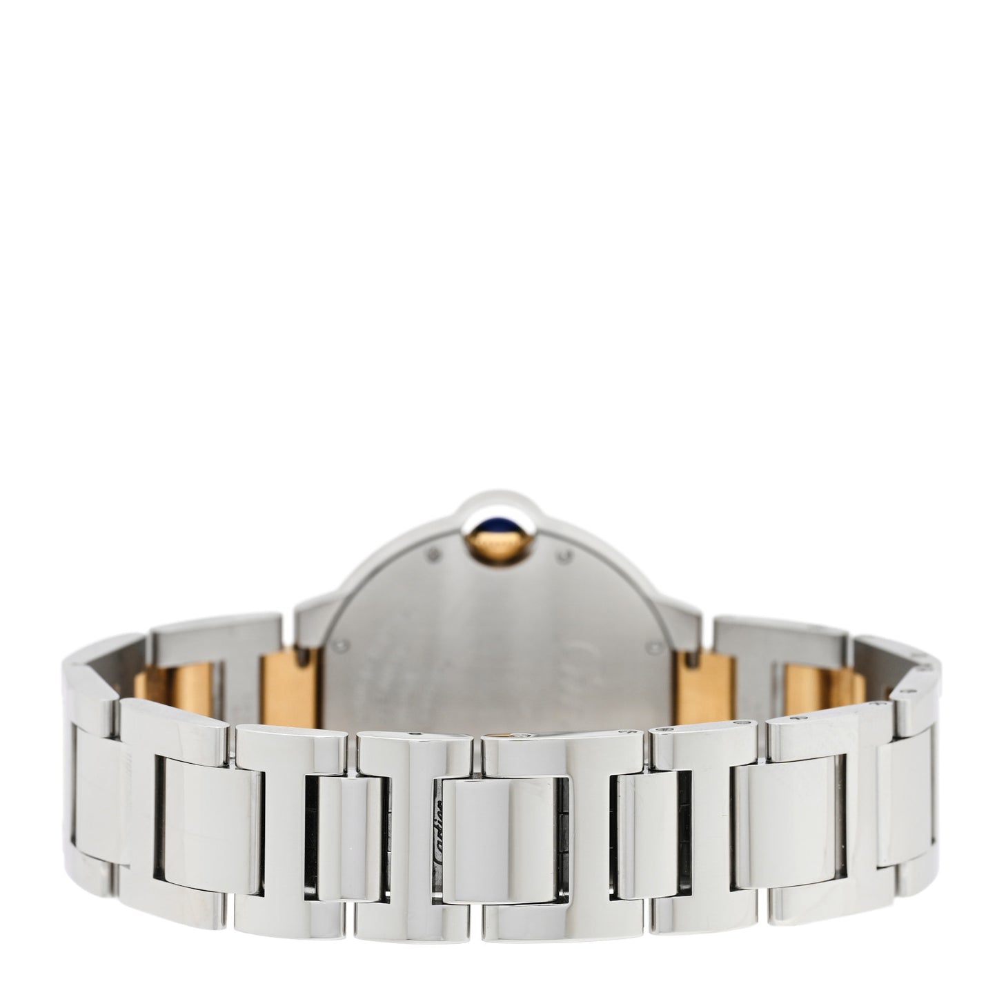 Stainless Steel 18K Yellow Gold 36mm Ballon Bleu De Cartier Automatic Watch