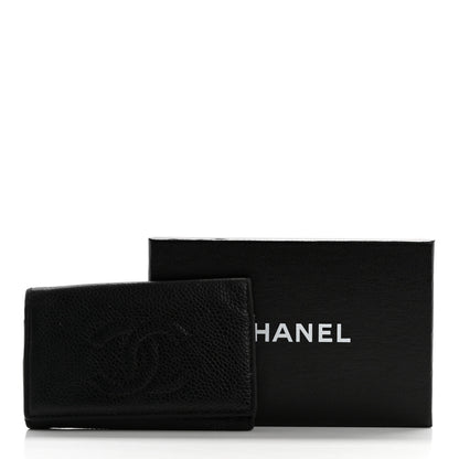 Chanel Caviar Timeless CC 6 Key Holder Case Black 13 of 13