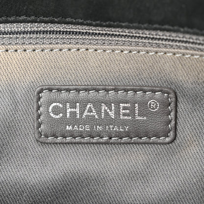 Chanel Iridescent Calfskin Glint Accordion Flap Black 6 of 10