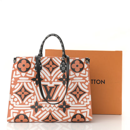 Louis Vuitton Monogram Giant Crafty Onthego GM Crème Caramel 10 of 10