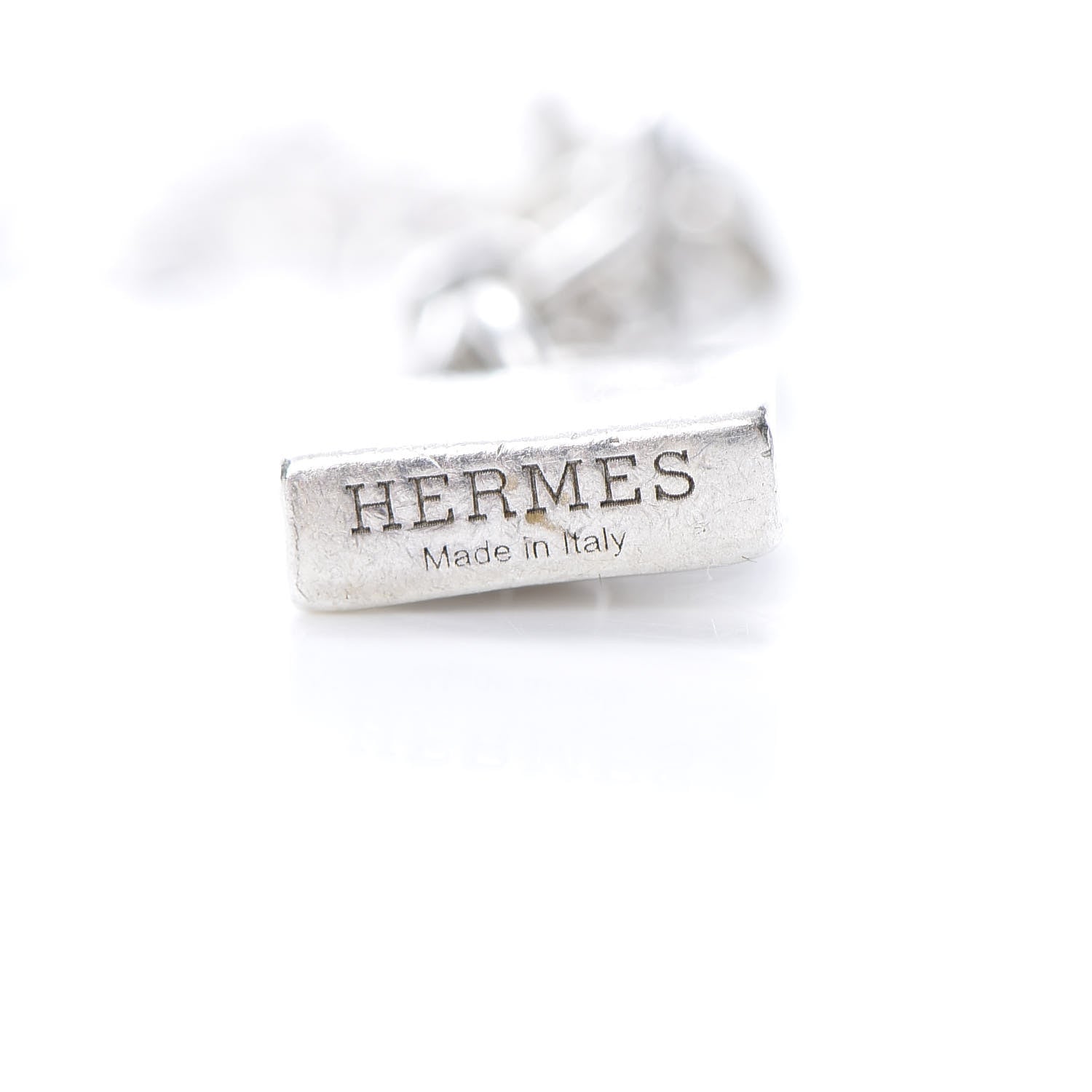 Hermes Sterling Silver Mini Birkin Amulette Bracelet ST 4 of 6