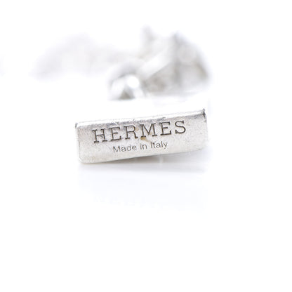 Hermes Sterling Silver Mini Birkin Amulette Bracelet ST 4 of 6