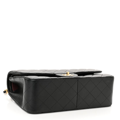 Chanel Lambskin Quilted Jumbo Double Flap Black 4 of 11