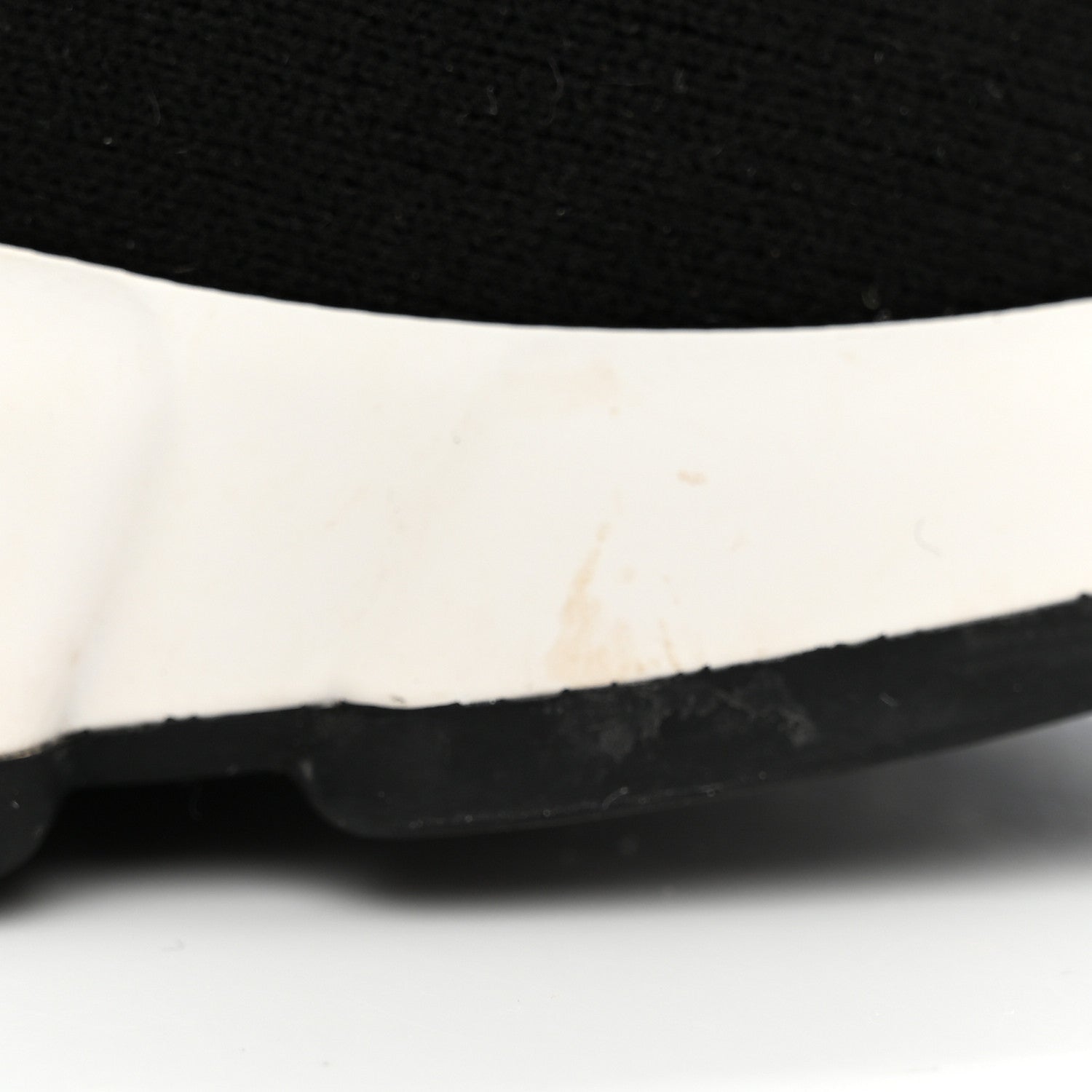 Balenciaga Neoprene Knit Womens Speed Sneakers 37 Black White 11 of 16