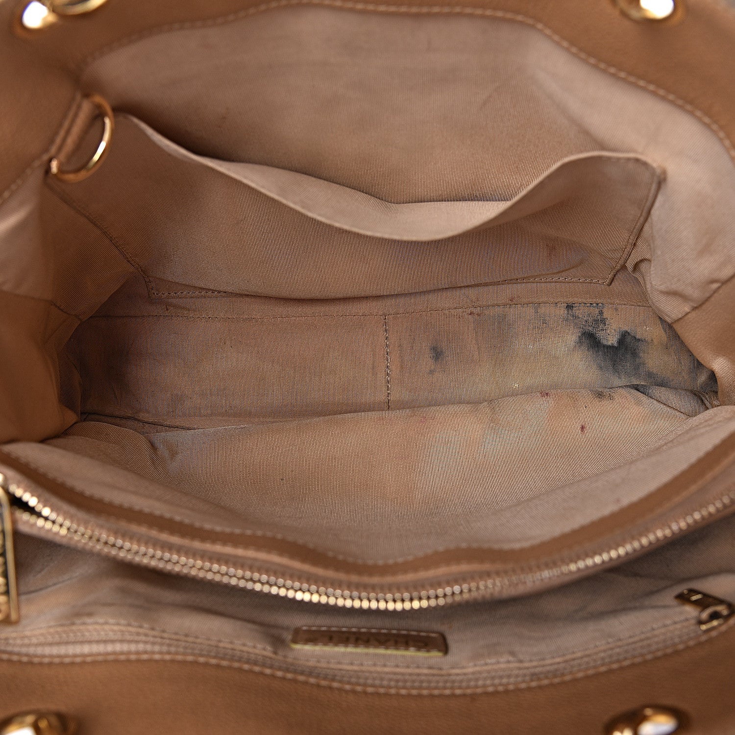 Chanel Caviar Quilted Grand Shopping Tote GST Beige 5 of 19