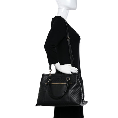 Gucci Soft Microguccissima Medium Tote Black 2 of 18