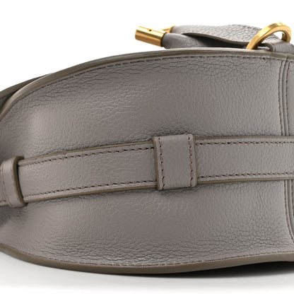 Chloe Calfskin Mini Marcie Round Crossbody Bag Cashmere Grey 11 of 12